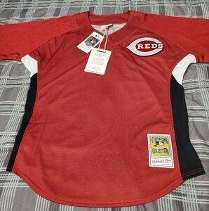 Ken Griffey Jr Cincinnati Reds BP Jersey Sz M